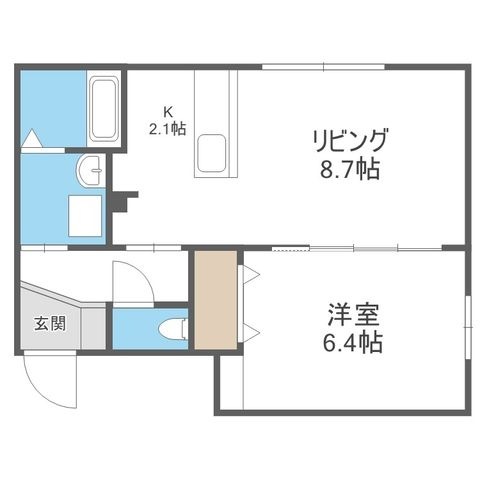 拡大写真:MARUYAMA RH HILLS 1階101の間取り