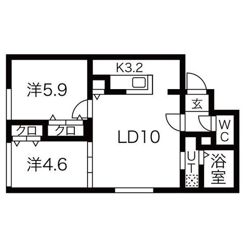 拡大写真:ブランシャールSAPPORO STATION WEST 5階502の間取り