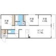 公園通ハイムの間取図
