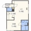 コラージュ琴似の間取図