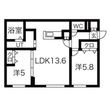 NOVEL南8条の間取図