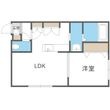 デイズ山鼻の間取図