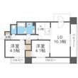 レジディア札幌駅前の間取図