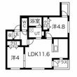 ステラ幌西の間取図