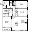 サニー山鼻の間取図