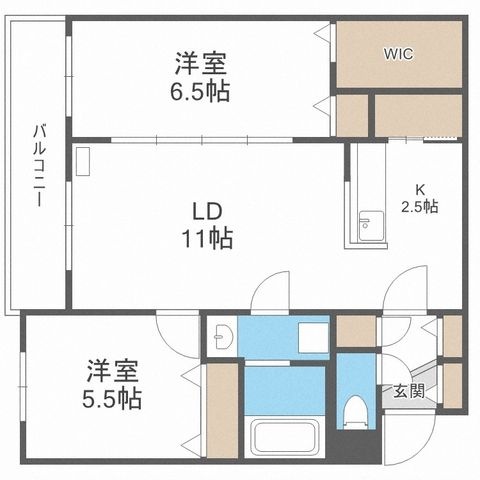 拡大写真:Partire 裏参道 2階208の間取り