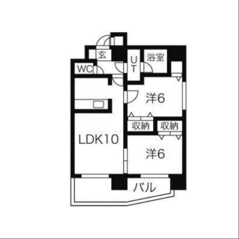 拡大写真:ソールタワー近代美術館 5階501の間取り