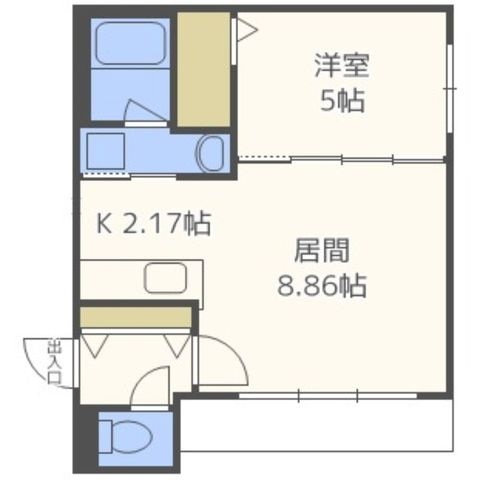 拡大写真:ZIZI DEUX 2階202の間取り