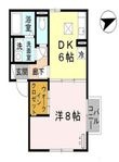 コーポラス鞍作の間取図
