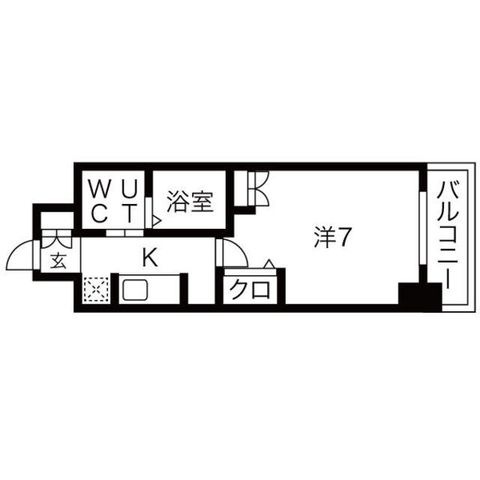拡大写真:大阪市生野区巽北1丁目 5階502の間取り