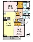 ボヌールの間取図