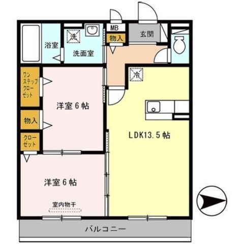 拡大写真:大阪市生野区田島1丁目 1階102の間取り