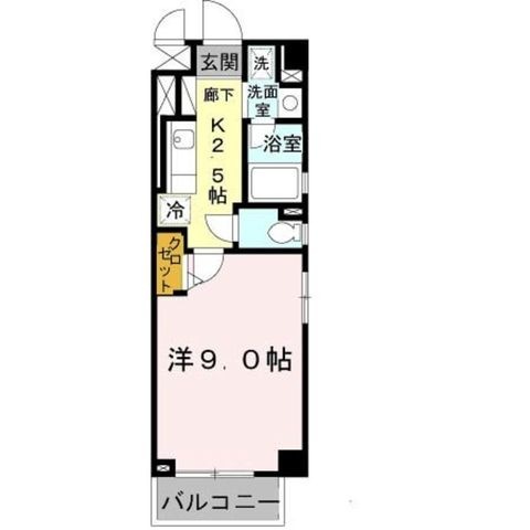 拡大写真:朝陽館 3階305の間取り