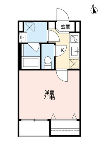 拡大写真:堺市堺区砂道町1丁 2階205の間取り