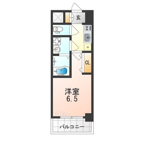 拡大写真:大阪市住吉区長居東4丁目 8階806の間取り
