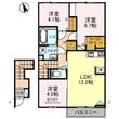 松原市天美 東2丁目の間取図