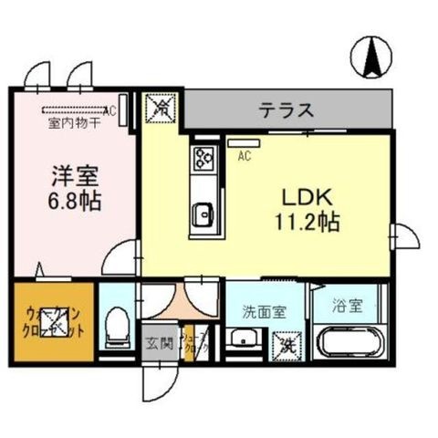 拡大写真:大阪市東住吉区今川8丁目 2階205の間取り