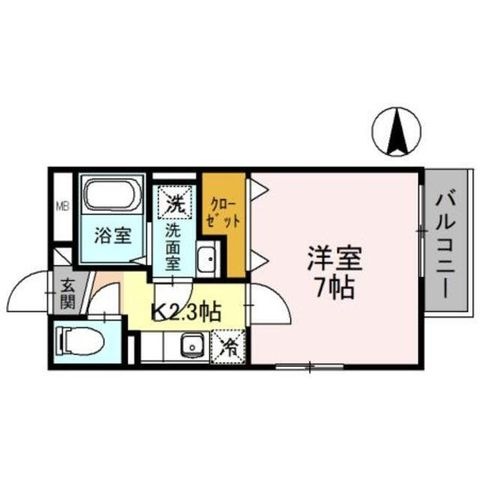 拡大写真:大阪市生野区小路2丁目 1階105の間取り