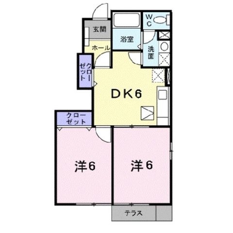 拡大写真:大東市三箇6丁目 1階101の間取り