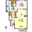 松原市西大塚1丁目の間取図