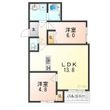 大阪市平野区流町４丁目の間取図