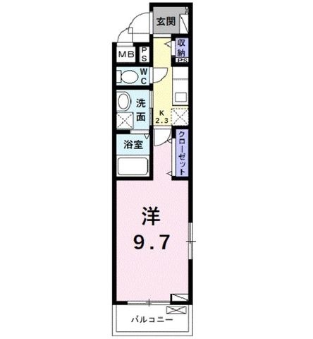 拡大写真:堺市北区奥本町2丁 3階301の間取り