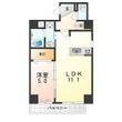 大阪市天王寺区南河堀町の間取図