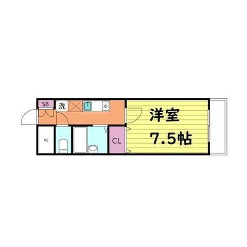 拡大写真:大阪市東成区東中本2丁目 7階703の間取り