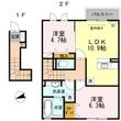 柏原市法善寺２丁目の間取図