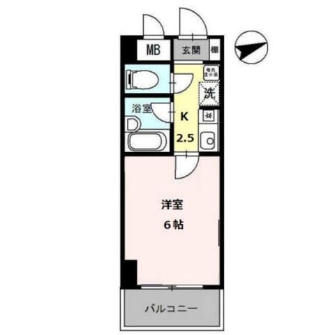 拡大写真:大阪市東成区深江南3丁目 2階207の間取り