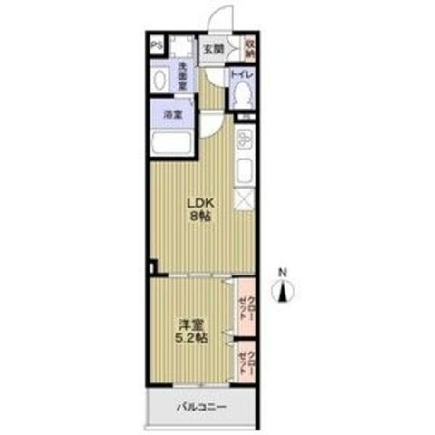 拡大写真:大阪市鶴見区諸口2丁目 3階303の間取り