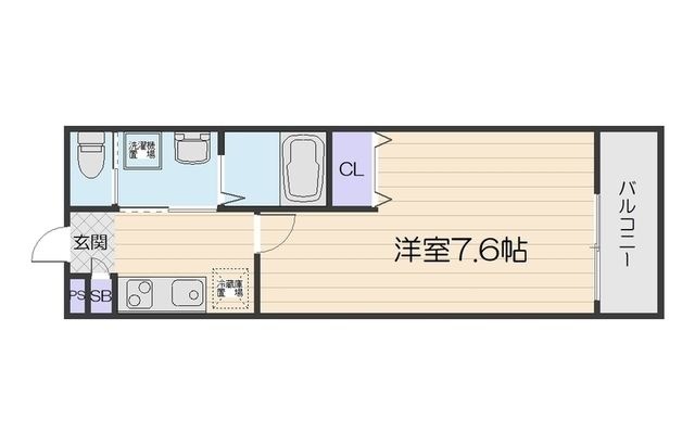 拡大写真:門真市石原町 1階101の間取り