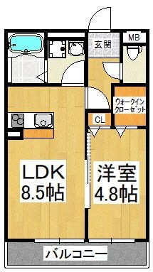 拡大写真:プレミアムスイート狭山駅前 3階302の間取り