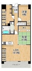 ライオンズマンション大阪狭山壱番館の間取図