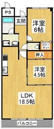 ギャレ金剛の間取図