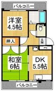 末広マンションの間取図
