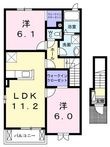 フレフュチュールの間取図