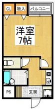 写真：ルミエールS2階の間取図