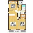 シャーメゾンみのりの間取図
