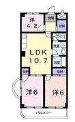 アレーゼFの間取図