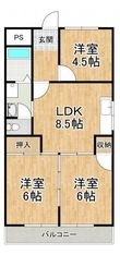 春木マンションの間取図