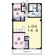 ガーデンコート大喜の間取図