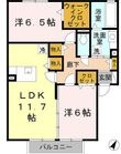 プランドールセレナA棟の間取図