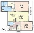シャーメゾンアンビエラの間取図
