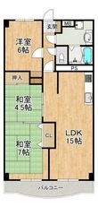 狭山レークハイツ2号棟の間取図
