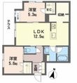 Palais Fleur(パレフルール)の間取図