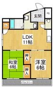 写真:滝谷ユタカハイツ 1階101の間取図