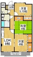 パークヒルズ千代田の間取図