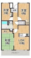 ウエストコート(西之山町)の間取図