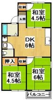 セジュール尾崎の間取図
